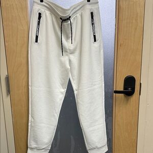 Aeropostale White Sweatpants with Black Accents